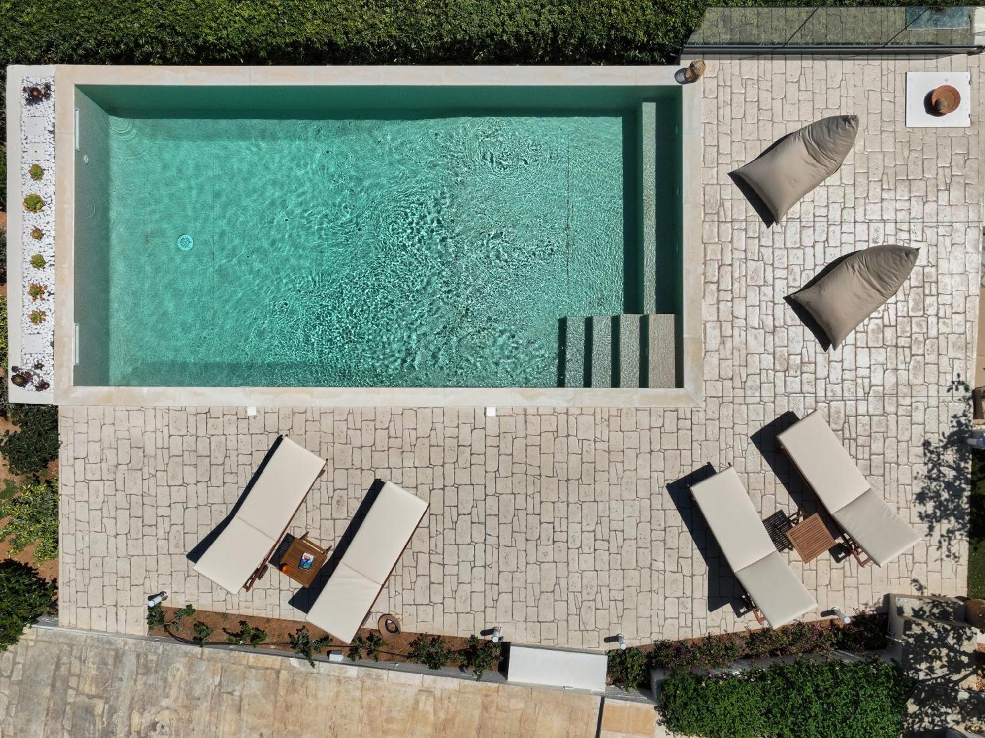 Spacious Villa With Private Eco-Pool And Panoramic Sea View Agia Pelagia Eksteriør bilde