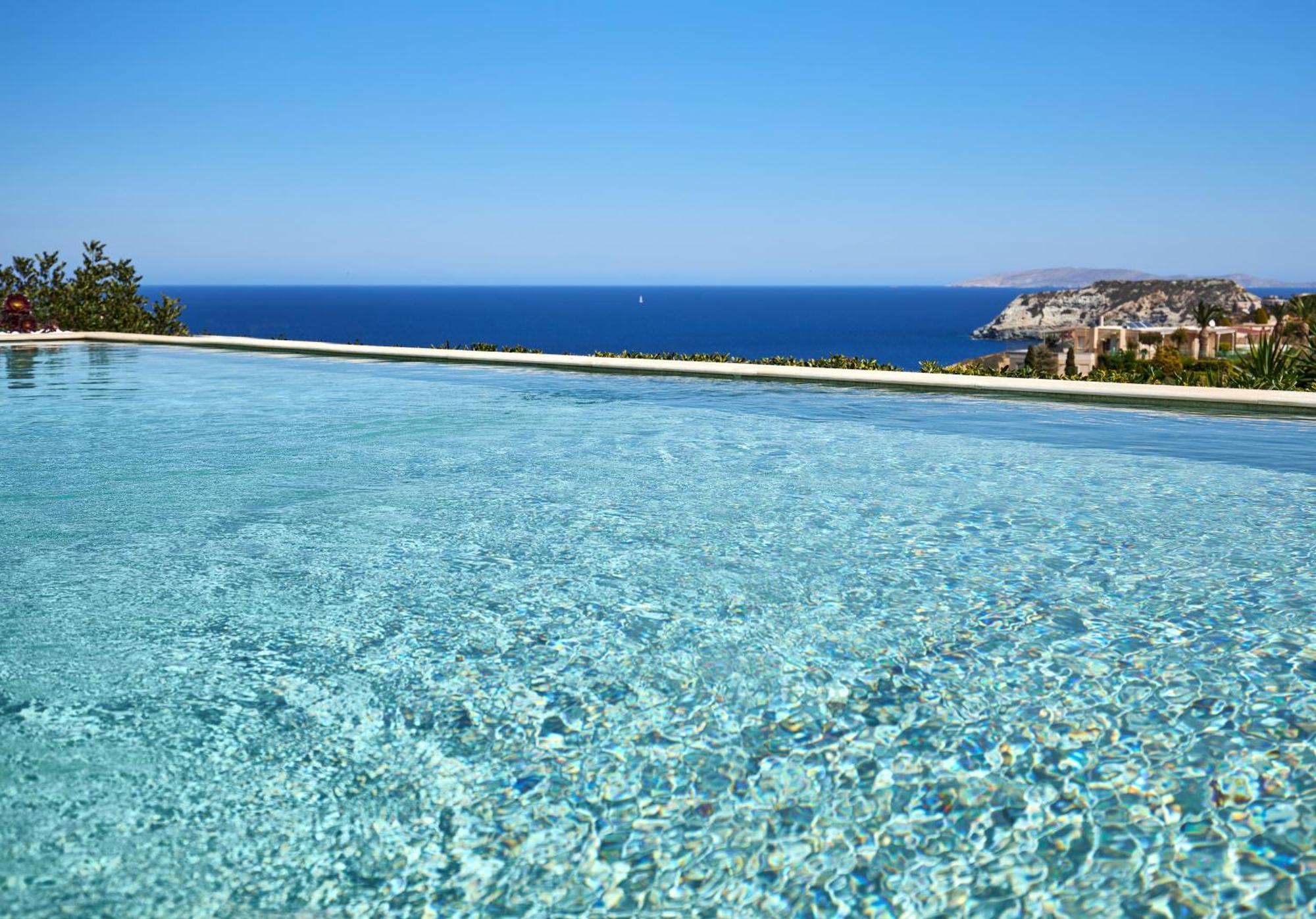 Spacious Villa With Private Eco-Pool And Panoramic Sea View Agia Pelagia Eksteriør bilde