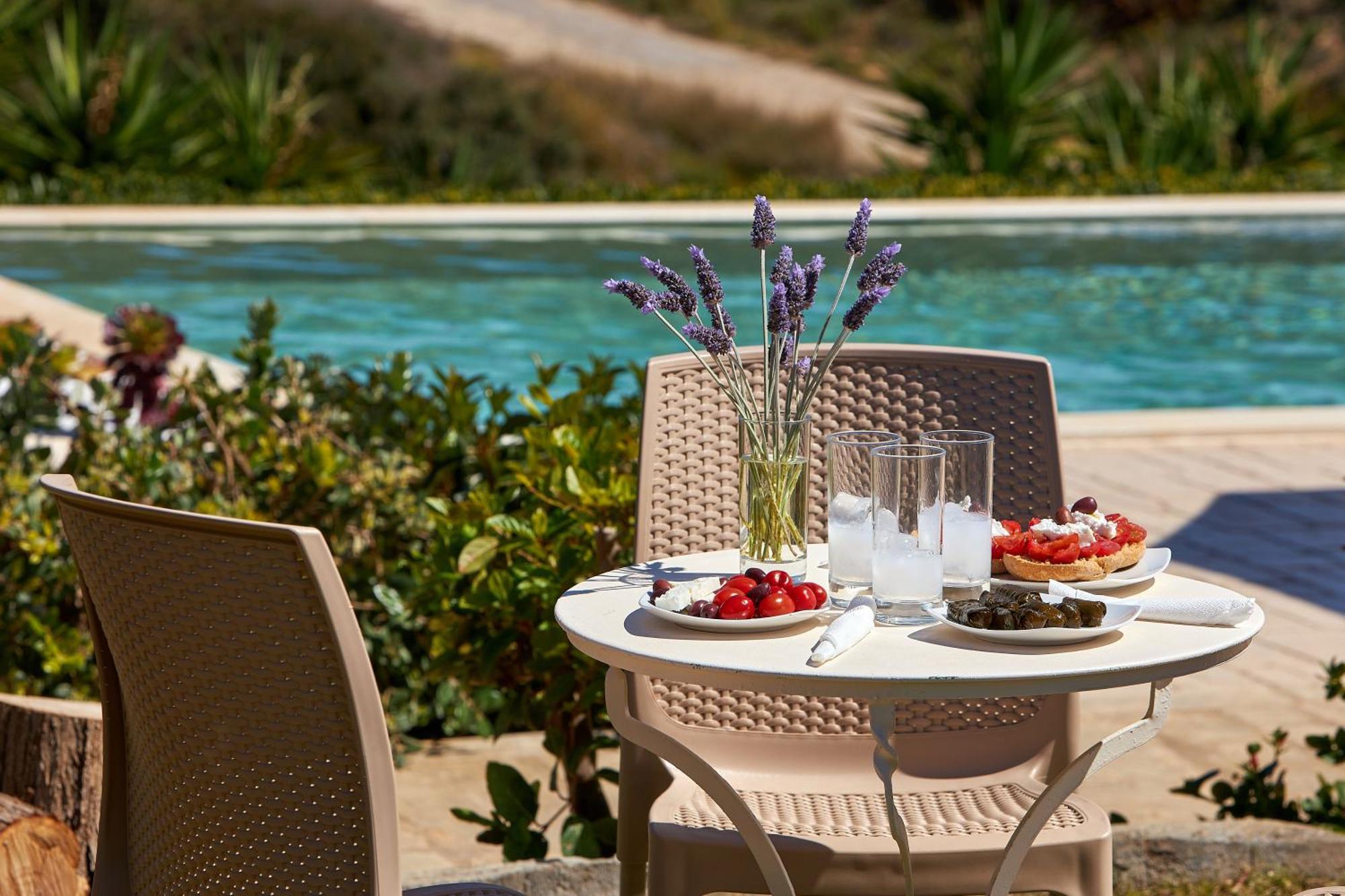 Spacious Villa With Private Eco-Pool And Panoramic Sea View Agia Pelagia Eksteriør bilde