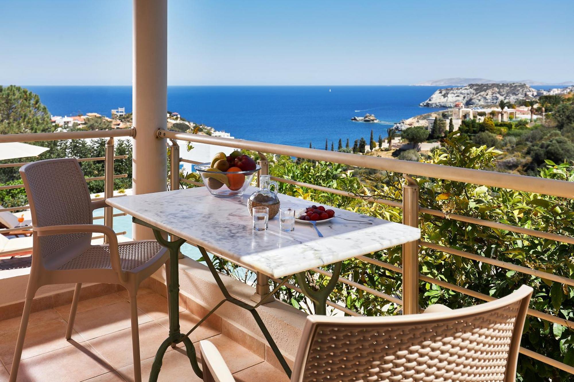 Spacious Villa With Private Eco-Pool And Panoramic Sea View Agia Pelagia Eksteriør bilde