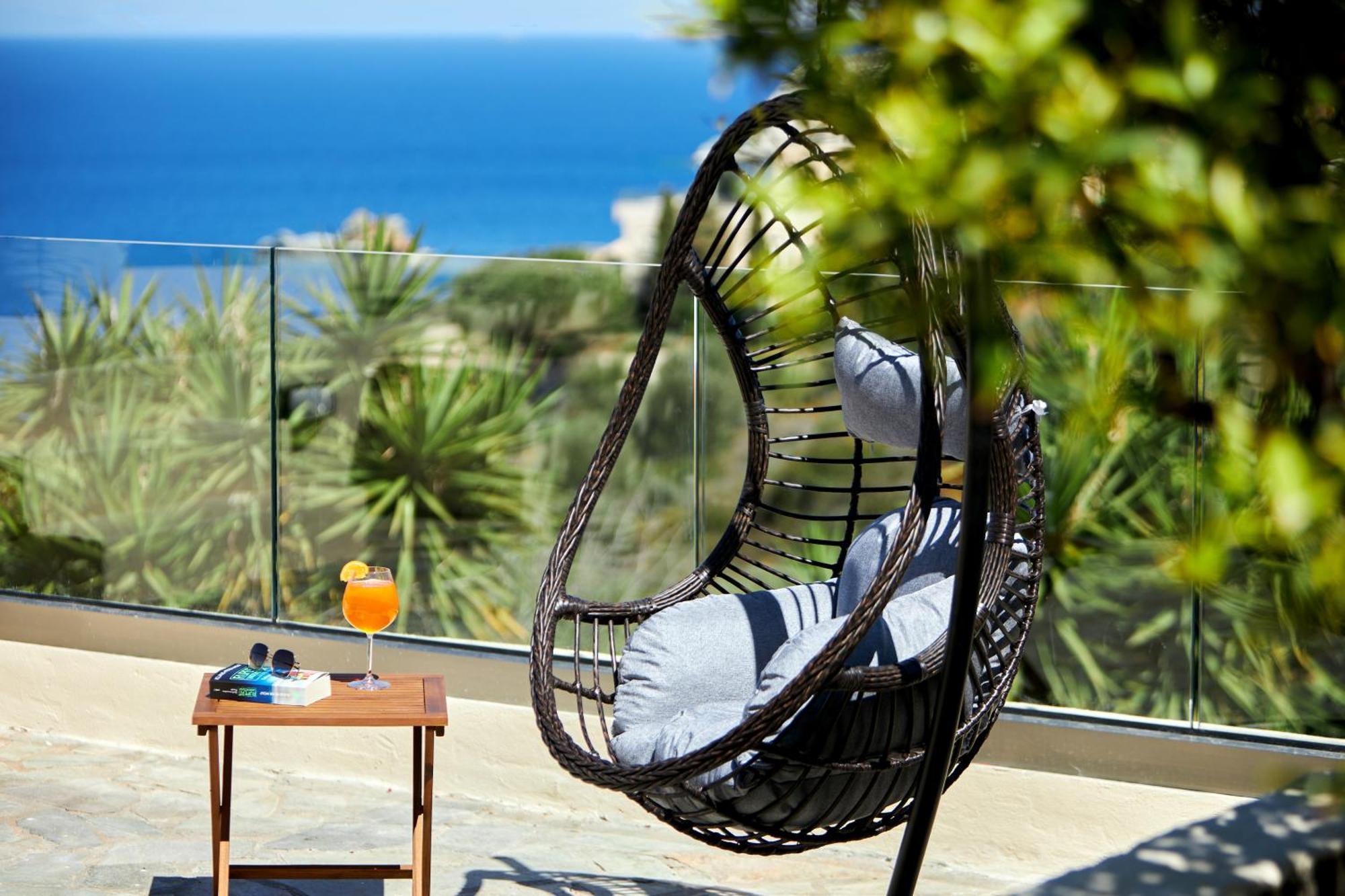 Spacious Villa With Private Eco-Pool And Panoramic Sea View Agia Pelagia Eksteriør bilde