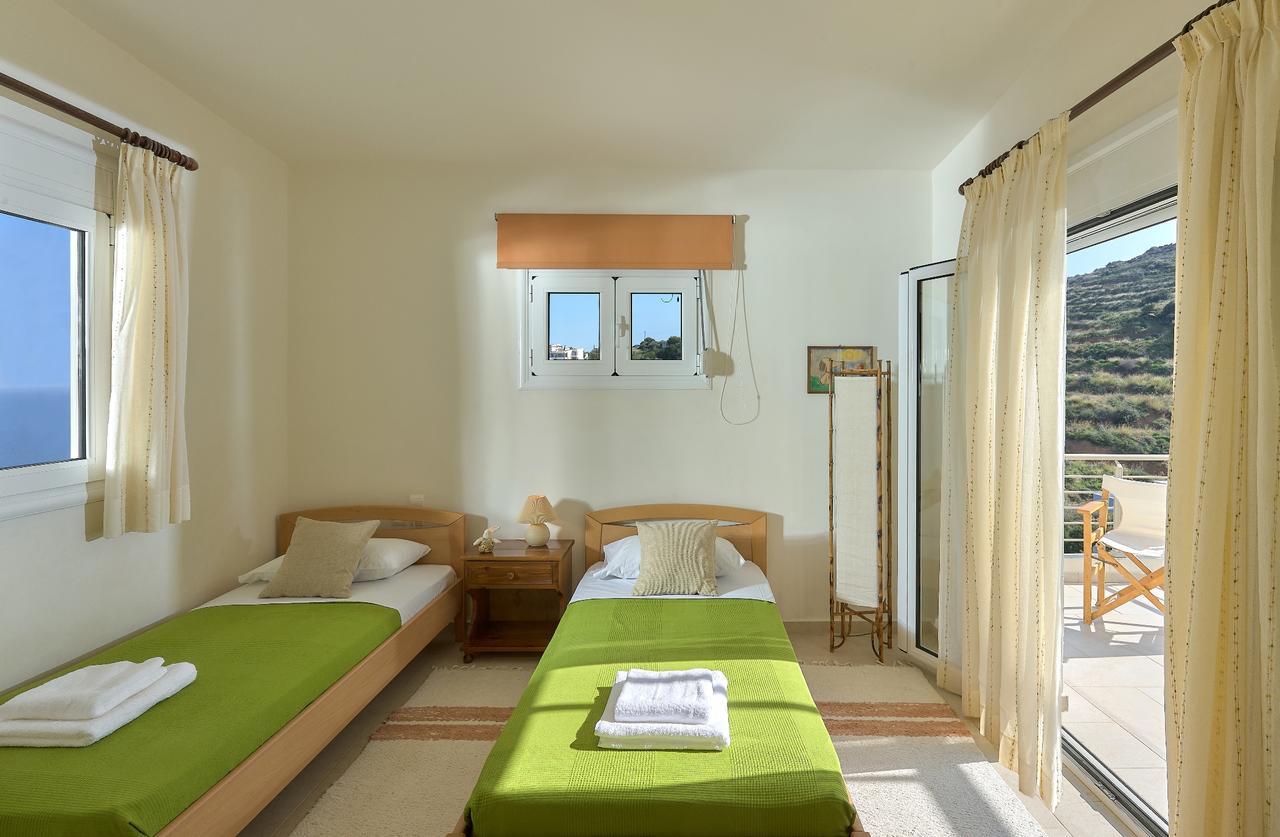 Spacious Villa With Private Eco-Pool And Panoramic Sea View Agia Pelagia Eksteriør bilde