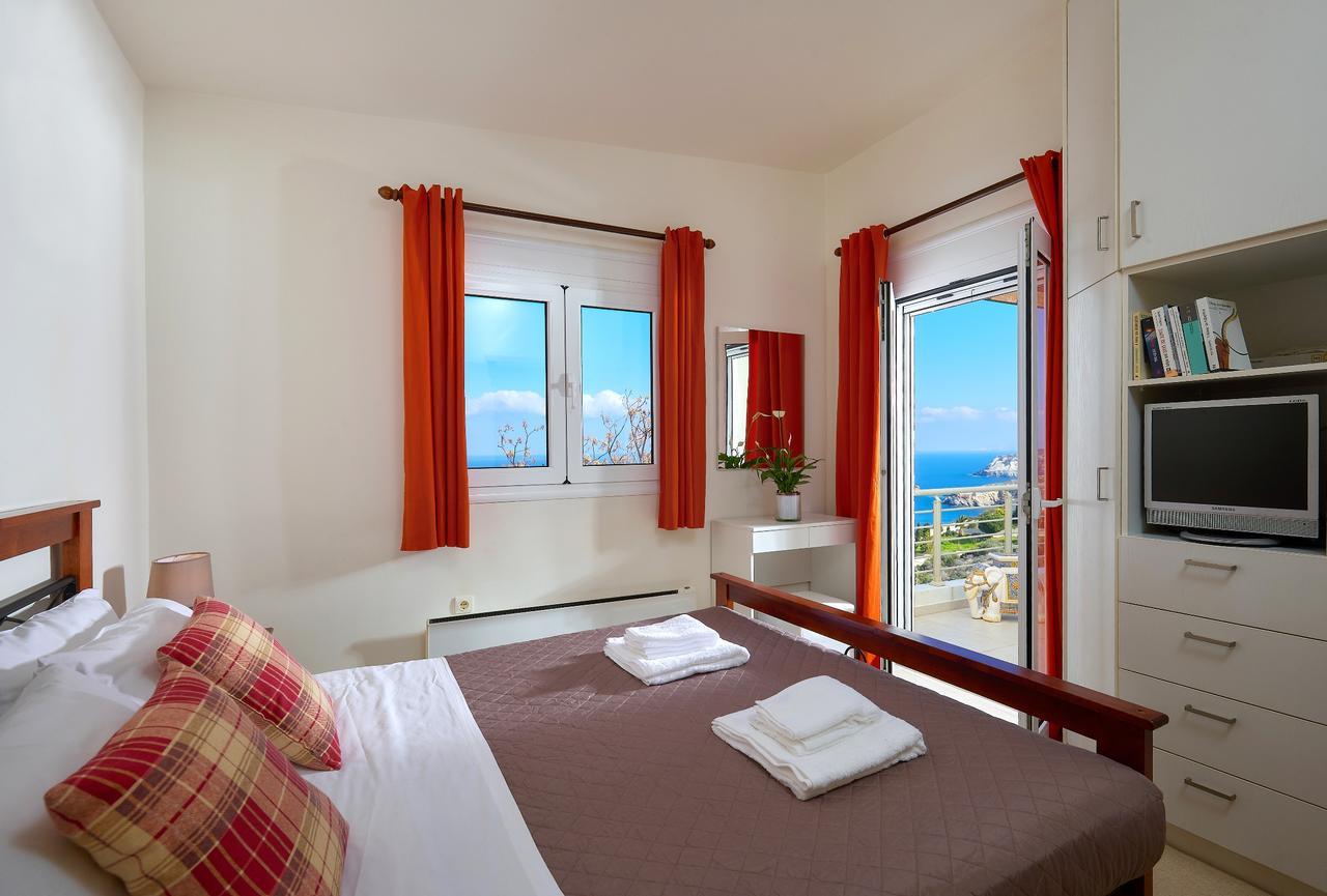 Spacious Villa With Private Eco-Pool And Panoramic Sea View Agia Pelagia Eksteriør bilde